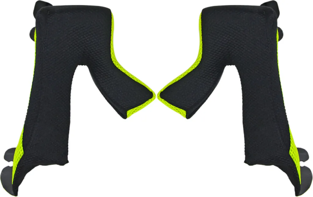 Set Guanciali Just1 J38 S - Nero/Verde | Rinnova gli Interni del Casco