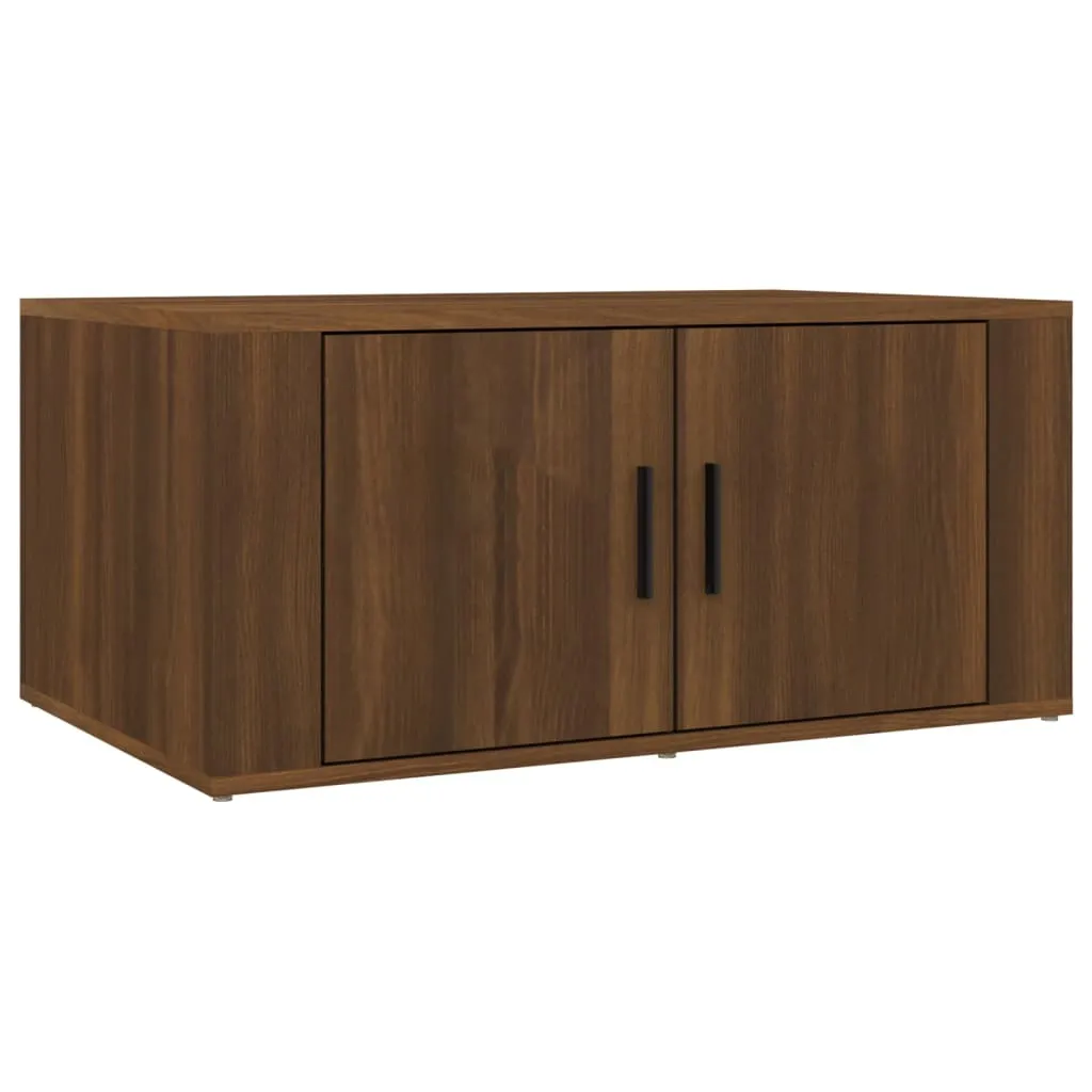 SYFAX™ Coffee Table Rovere Marrone 80x50x36cm | Legno Multistrato