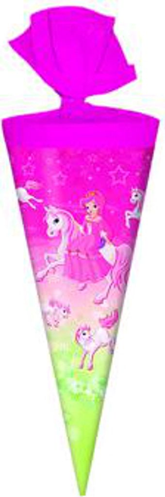 Schultüte / Zuckertüte / Länge: 25cm / rund / "Zauberpferd" Produktbild 