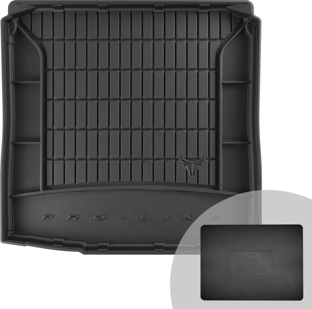 FROGUM ProLine 3D Gummimatte Exklusive Auto Kofferraummatte Kofferraumwanne für Skoda Fabia II 2006-2014