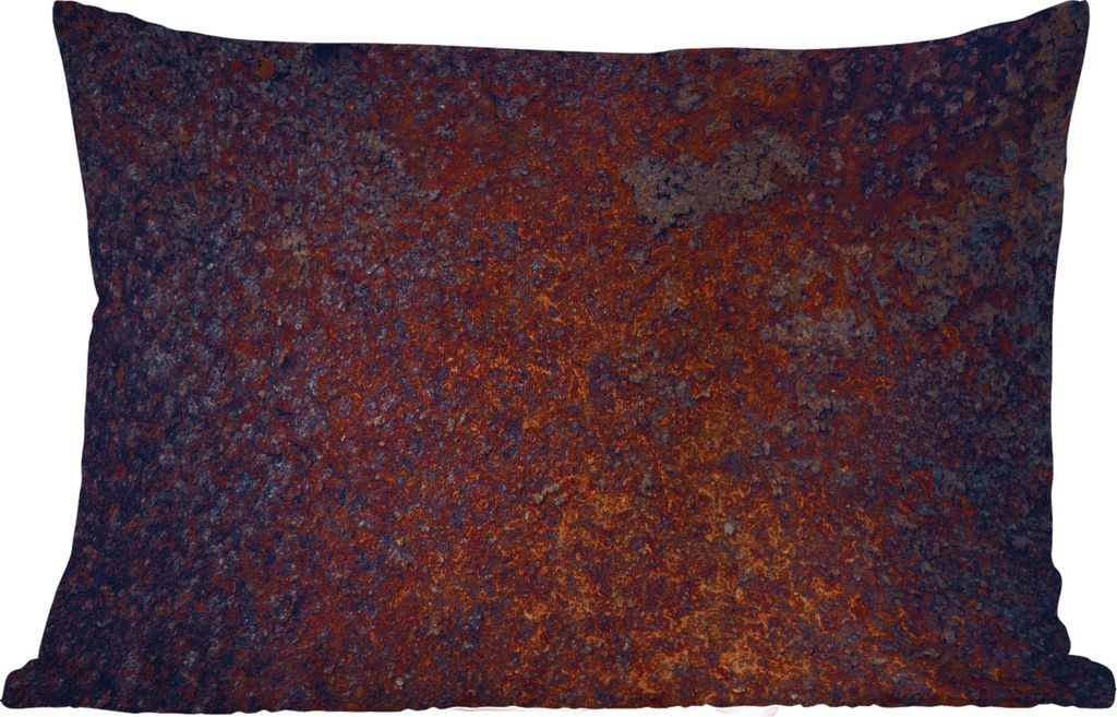 MuchoWow Outdoor Kissen - Rost - Metall - Vintage - 50x30 cm - Wetterfest - Lounge Kissen - Sofa kissen - Wohnzimmer Dekoration