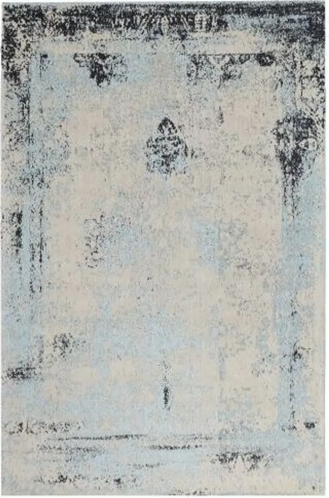 Tapis de Chambre Bleu Vintage 120x170 cm - Ambiance Cosy et Chaleureuse