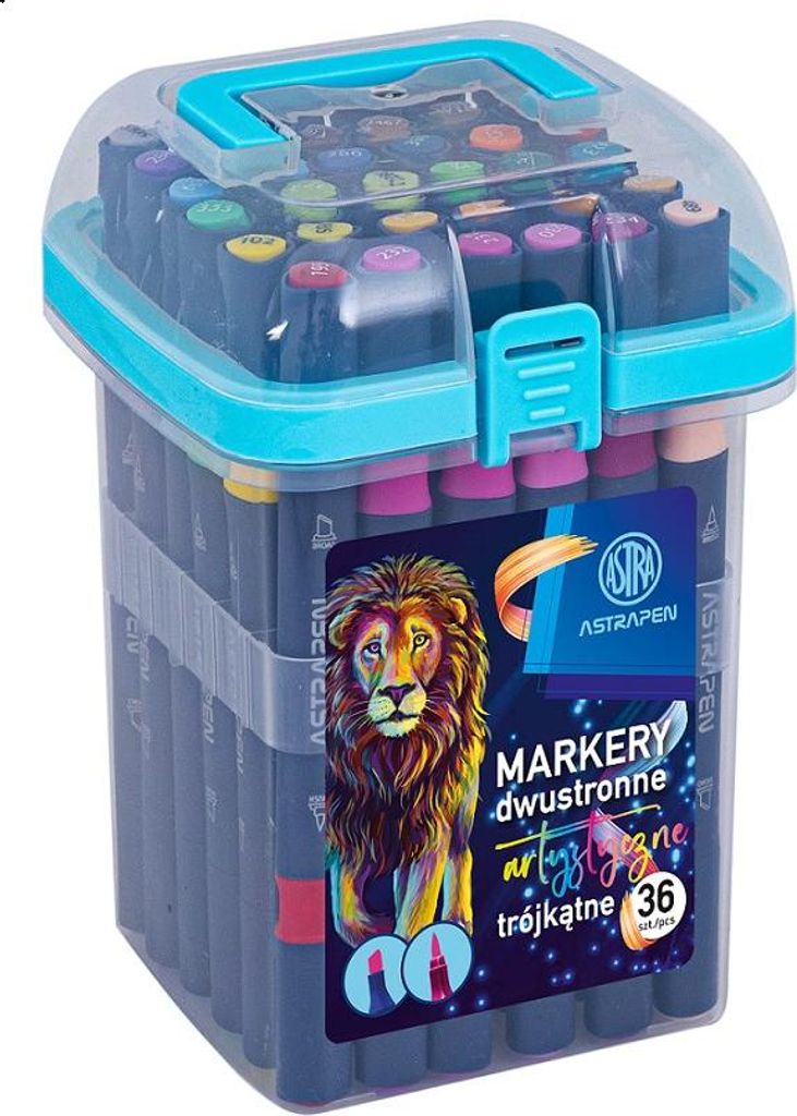 Kunstmarker Drei-Streifen Astrapen 36 Farben Produktbild 
