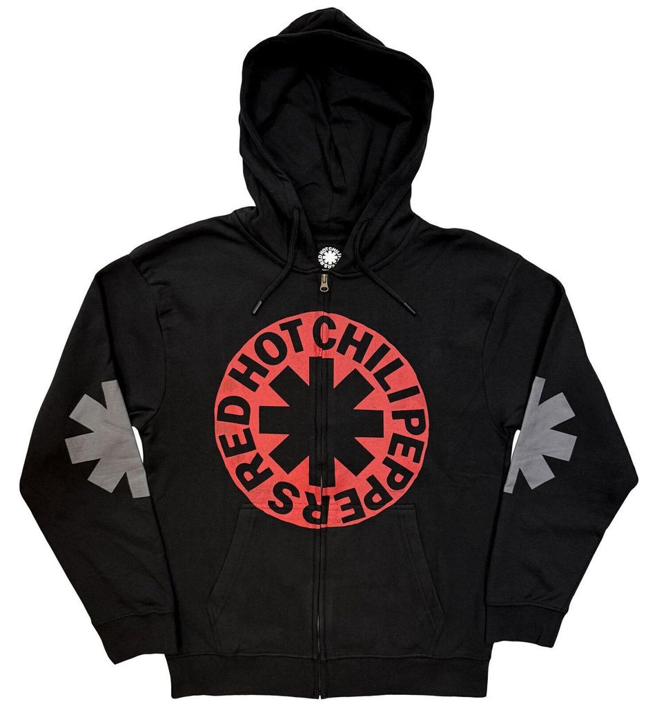 Red Hot Chili Peppers Asterisk Circle Black XL Hoodie