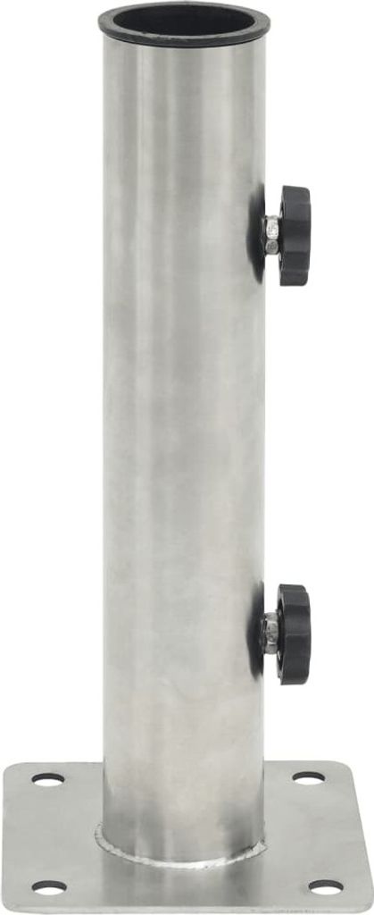 Langlebige Sonnenschirmständer für Ø38/48 mm Mast Silbern Stahl - Sonnenschirmständer Möbel915483 - Sonnenschirmständer