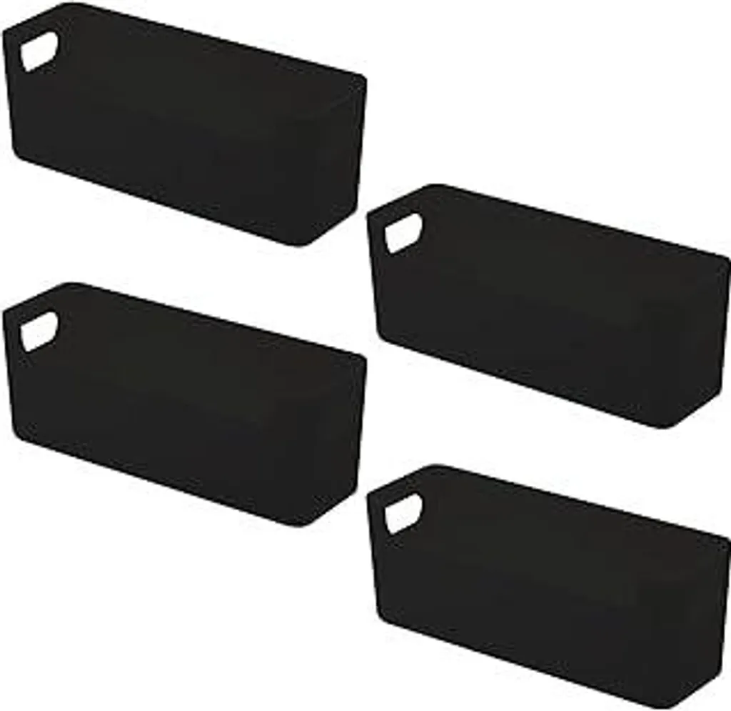Set 4 Organizer Neri per Scrivania e Cassetti - Gestione Cavi e Cancelleria