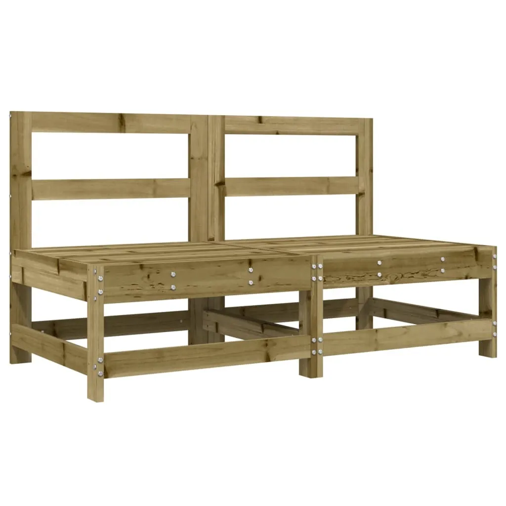 Coppia Divani Centrali SYFAX™ Pino Impregnato - Arredo Esterno Duraturo