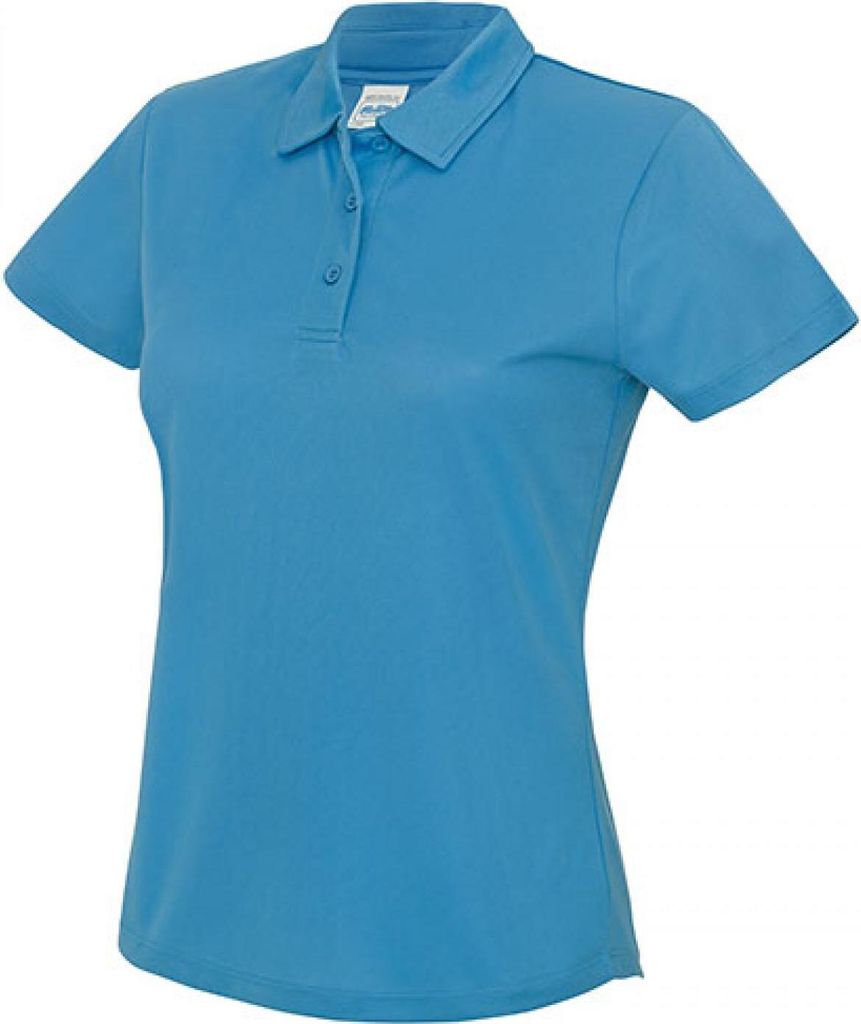 Just Cool JC045 | Girlie Cool Damen Poloshirt - nach WRAP - Farbe: Sapphire Blue - Größe: XL