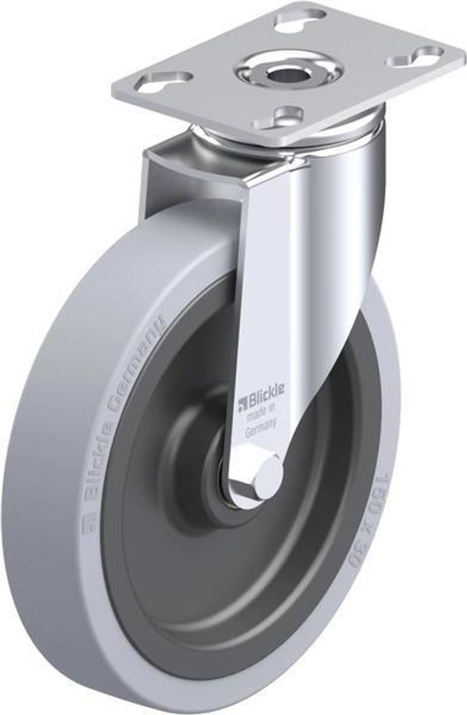 Blickle LKPA-VPA 150K, Rolle, 275 kg, Grau, Swivel wheels, Nylon/Rubber, 15 cm