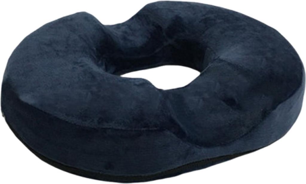 U-förmiges Steißbeinkissen zur Korrektur der Sitzhaltung, orthopädisches Sitzkissen zur Schmerzlinderung, blau
