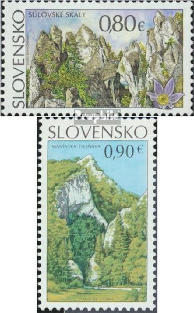 Briefmarken Slowakei 2015 Mi 769-770 (kompl.Ausg.) Produktbild 