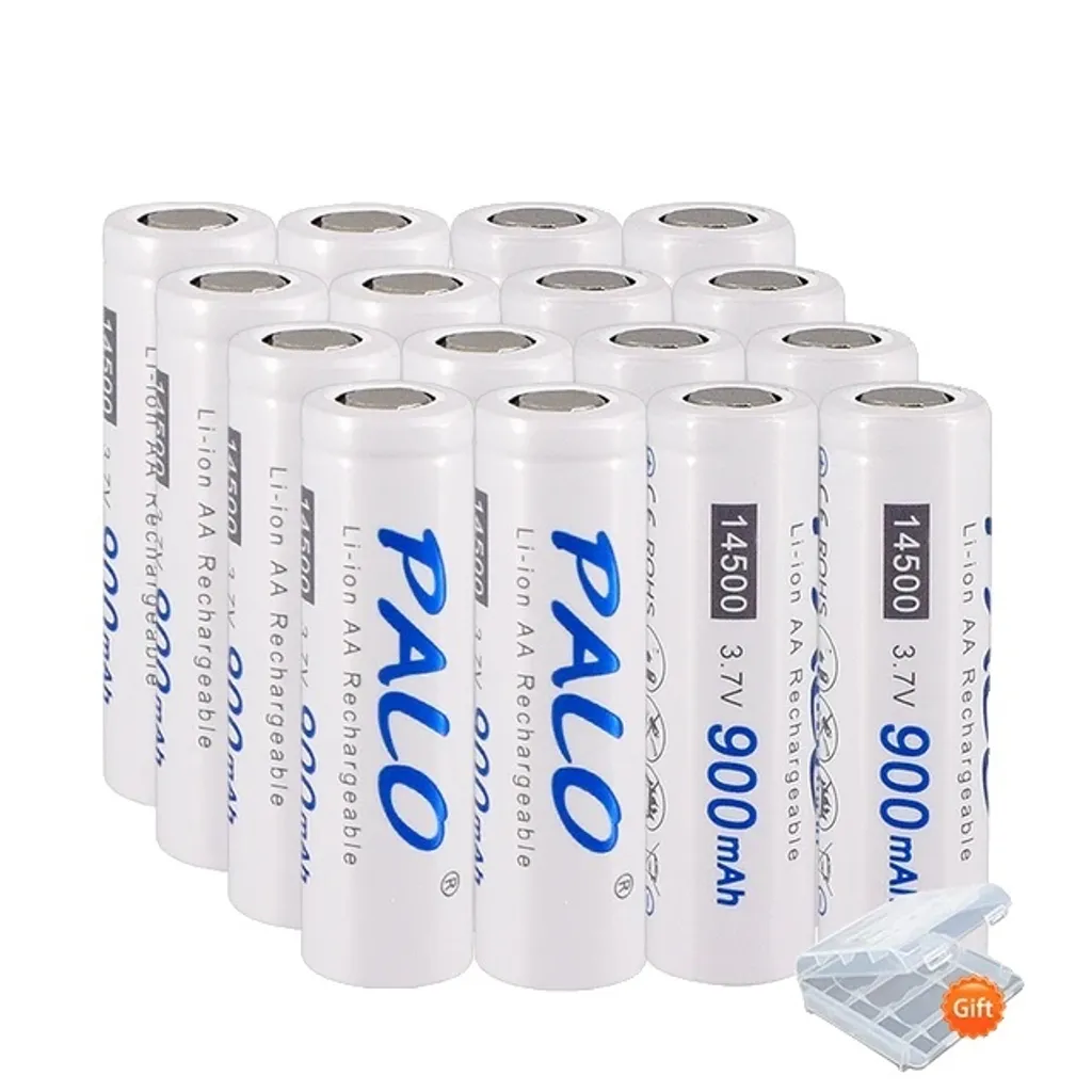 Batteria ricaricabile agli ioni di litio, 37V 900mAh, compatibilità con torcia LED, 16 pezzi