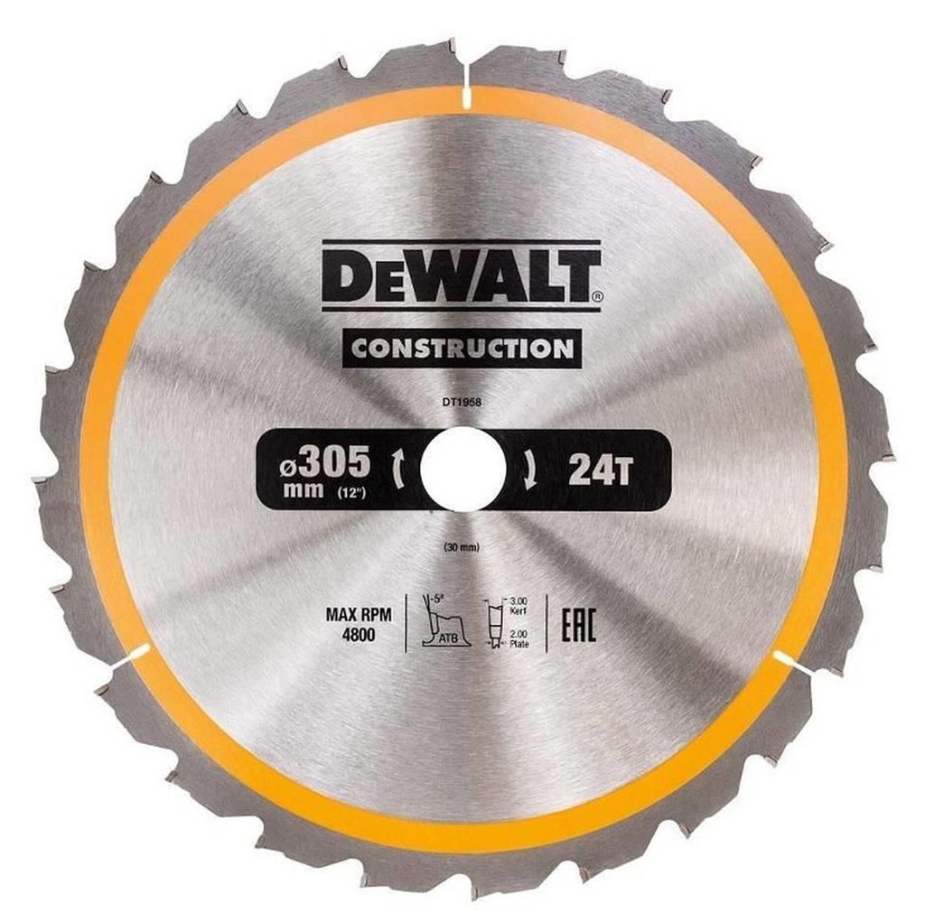 Kreissägeblatt 305x30 mm 48 Zähne DEWALT DT1959 für Bauholz