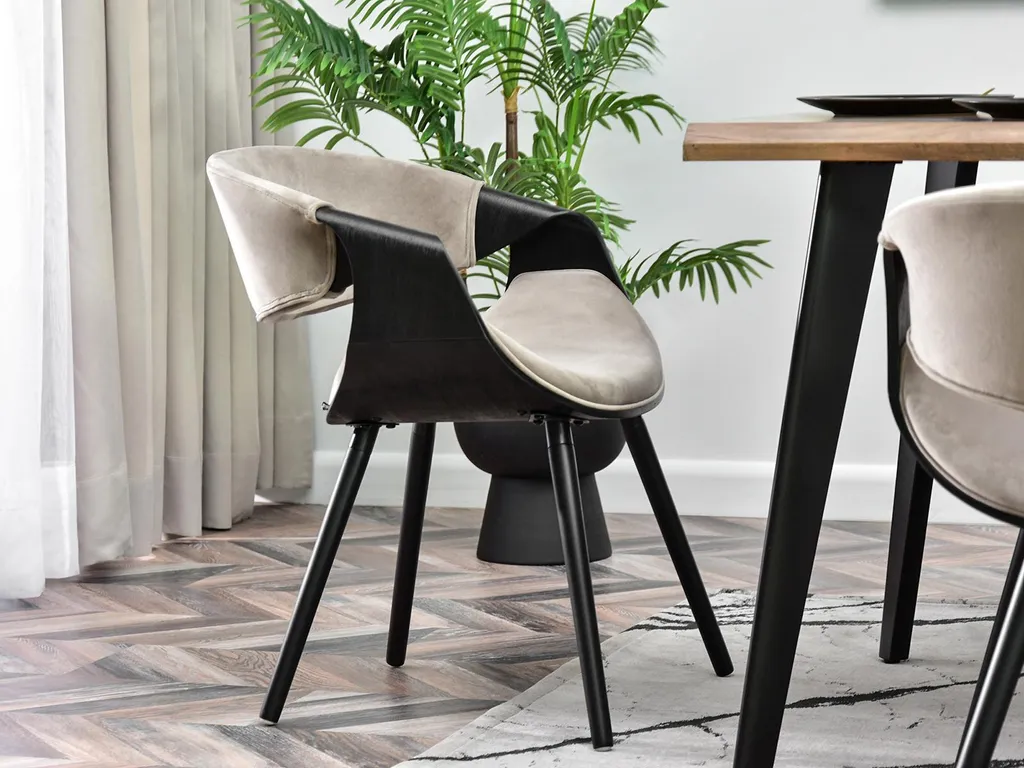 Offerta Sedia SAROLTA Design | Nero e Beige per la tua Cucina - 8