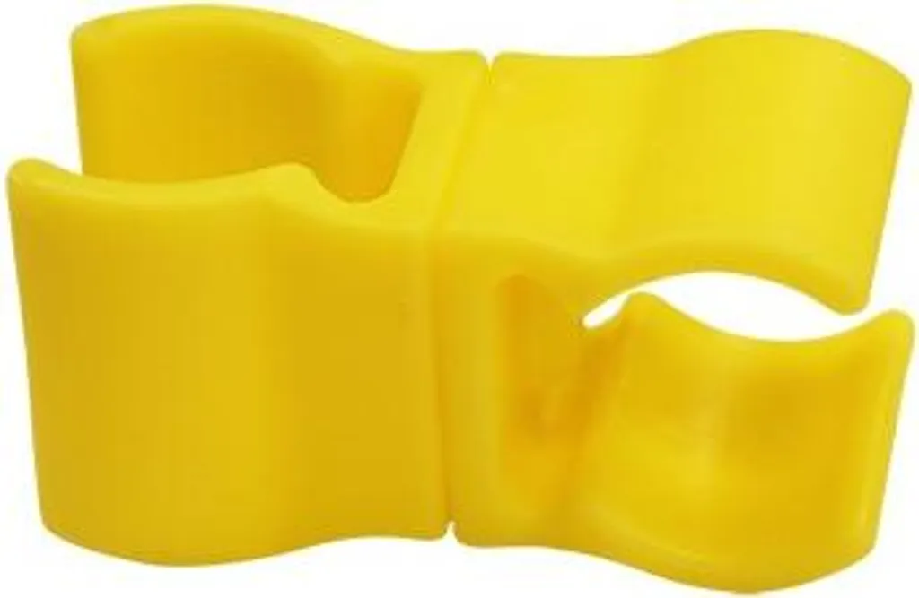 Piquets à clip articulés Standard Jaune ÚNICA pour jalonnage de sport