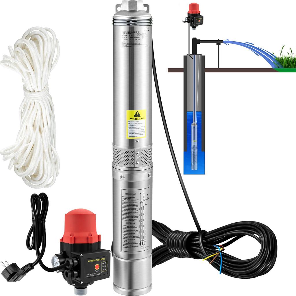 SucceBuy Pompe immergée pour puits profonds 550W 230V/50Hz Image du produit 