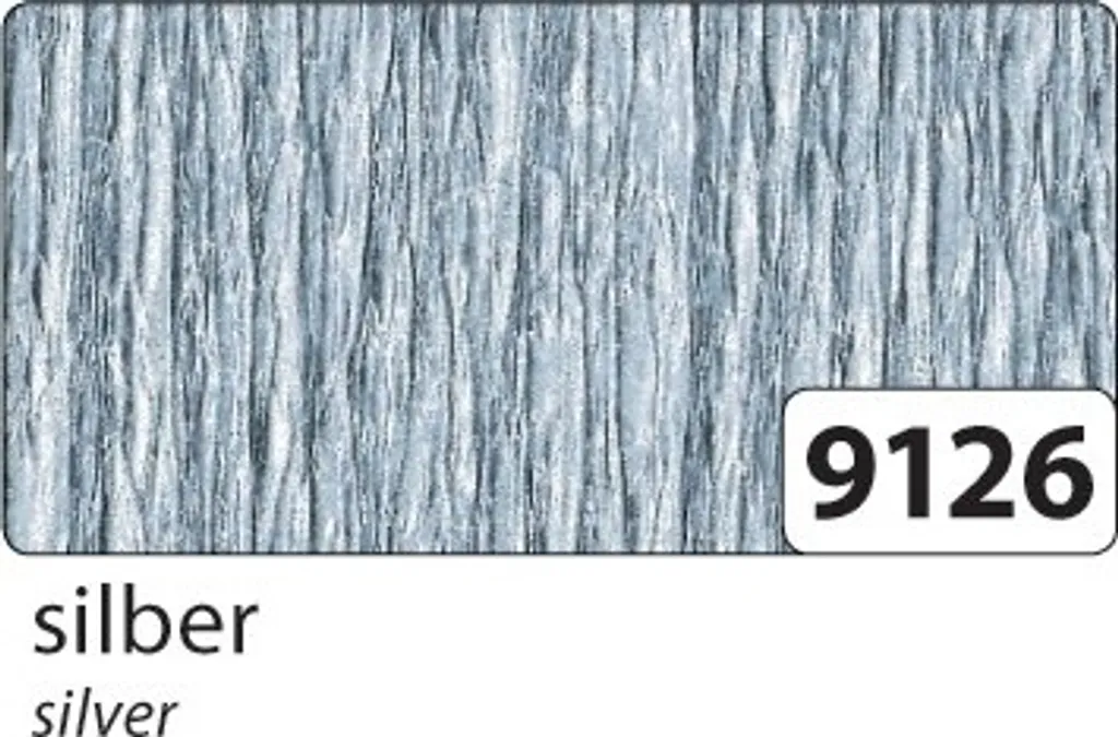 Papier Crépon Argenté en Rouleau 50cm x 2,5m Idéal Décorations de Fête