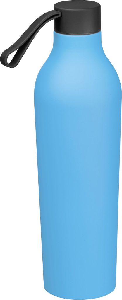 Gummierte Trinkflasche / 750ml / Farbe: hellblau