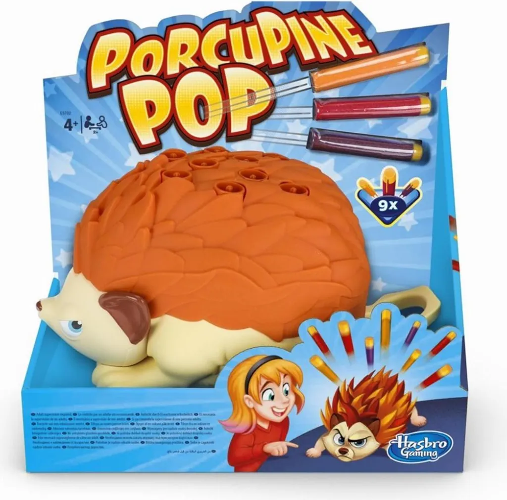 Hasbro Porcupine Pop : Jeu de flèches Eddie Hérisson Épineux 4 ans+