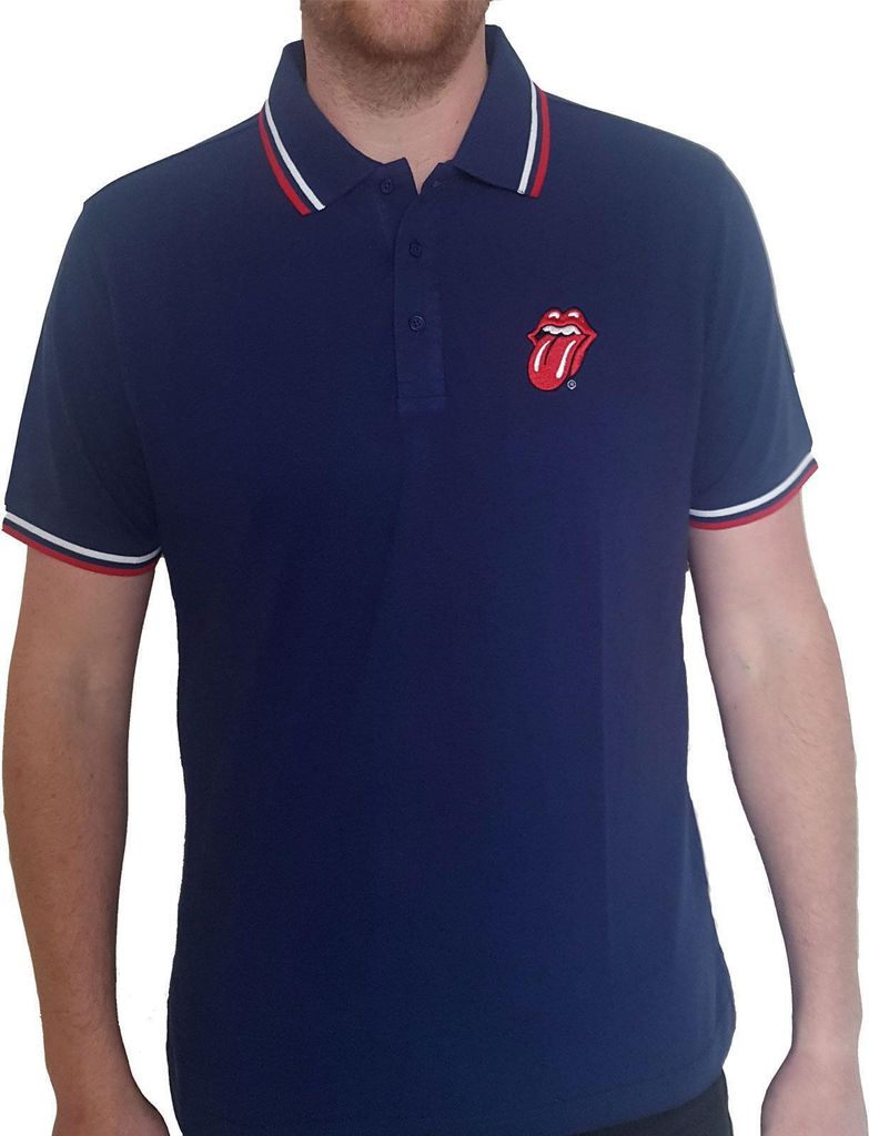 The Rolling Stones - "Classic" Poloshirt für Herren/Damen Uni RO1172 (M) (Marineblau)