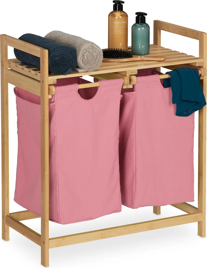 Relaxdays Cesto Bucato Bio: Bambù Sostenibile per una Casa Plastic-Free