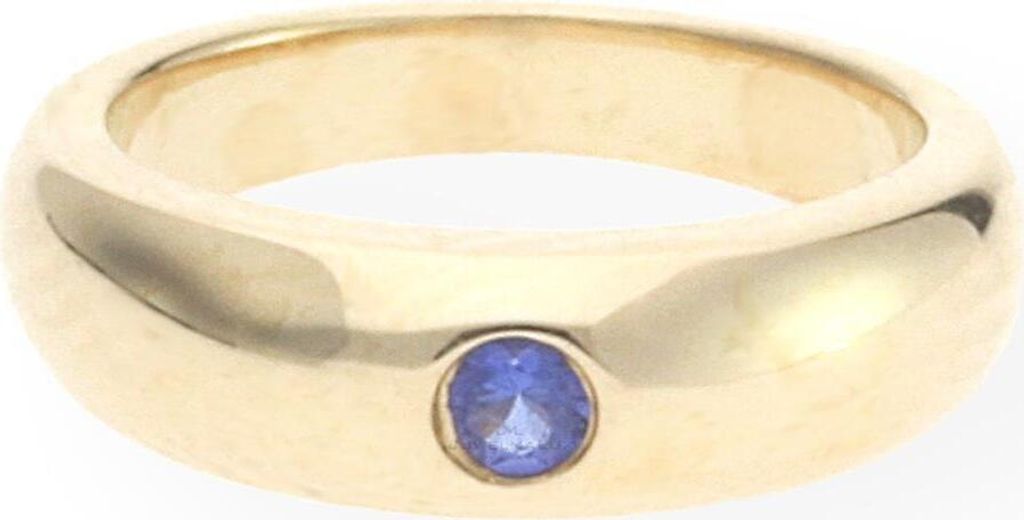 JuwelmaLux Anhänger 333/000 (8 Karat) Gold Taufring mit Saphir JL10-02-1081