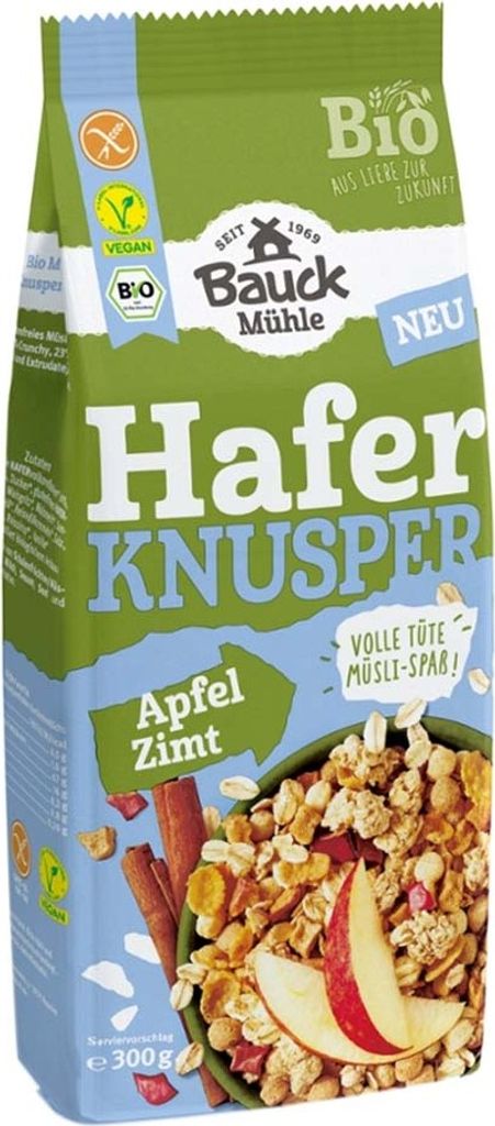 Muesli croccante d'avena - mela e cannella 300g Immagine del prodotto 