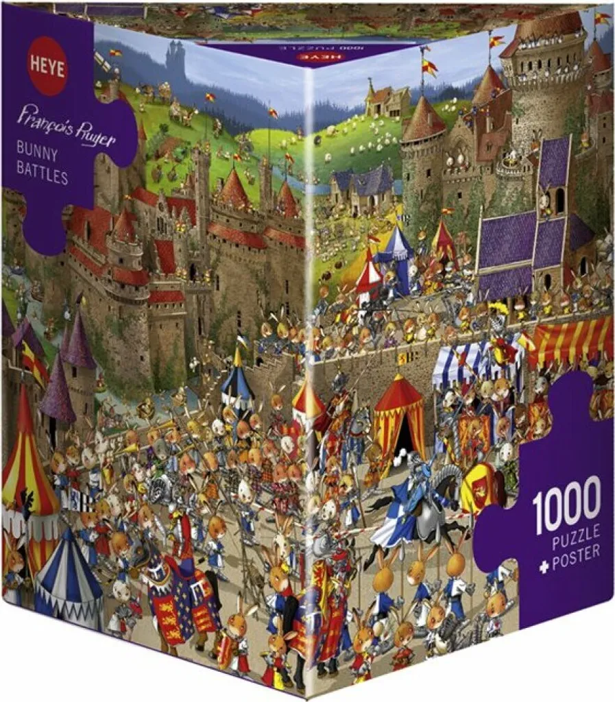Puzzle Bunny Battles 29920 de 1000 pièces - Qualité Premium et Détails