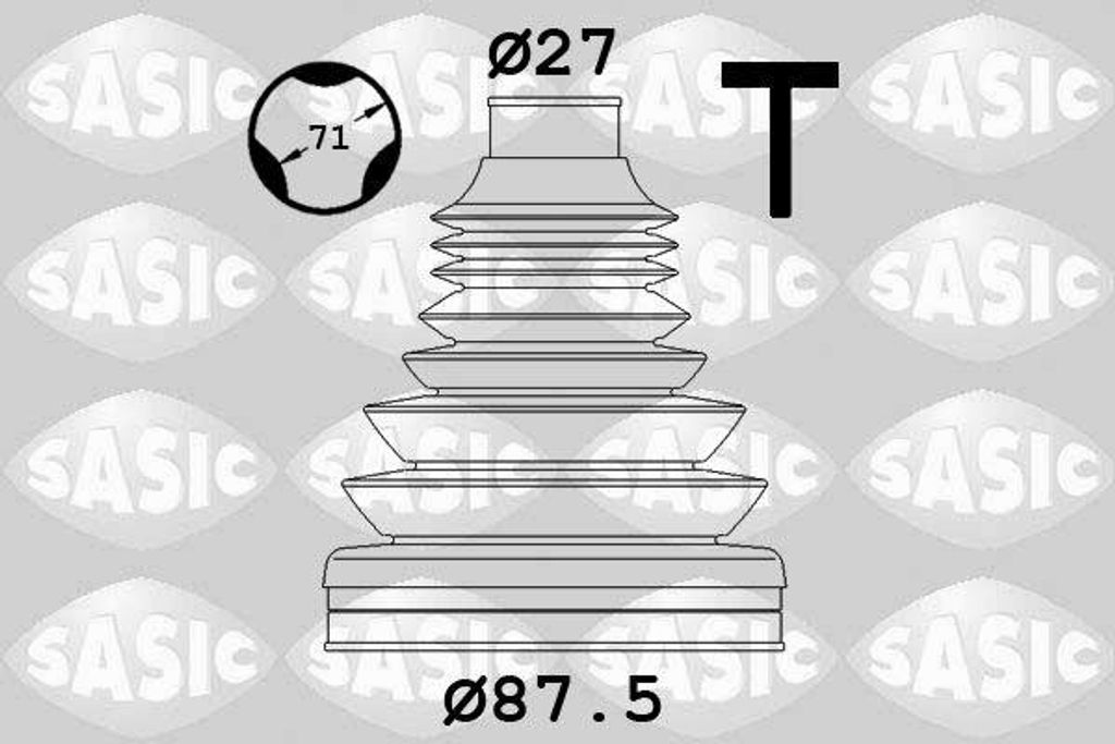 SASIC 1906131 Manschettensatz, Antriebswelle OE 8V0498201 kompatibel mit Superb, Beetle, Caddy, CC, Octavia, Kodiaq, Karoq, Tarraco, Leon, Altea XL...
