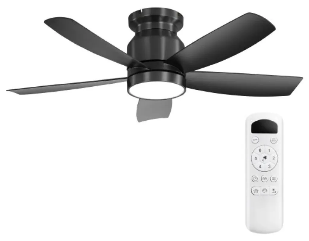 Ventilateur de Plafond LED Dimmable 6 Vitesses et Mode Réversible CC - 2