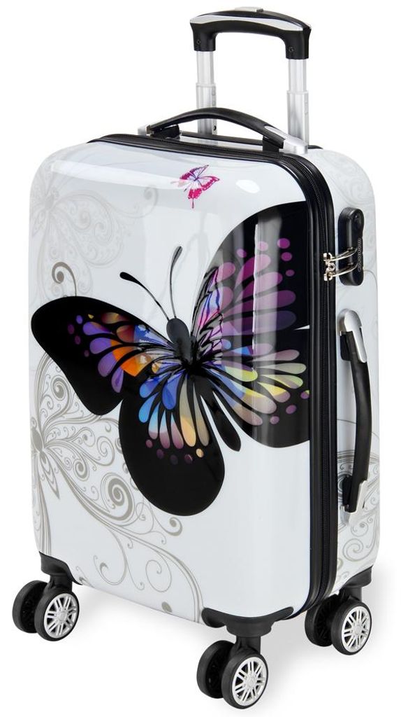 MONZANA Koffer Butterfly Größe M Polycarbonat Produktbild 