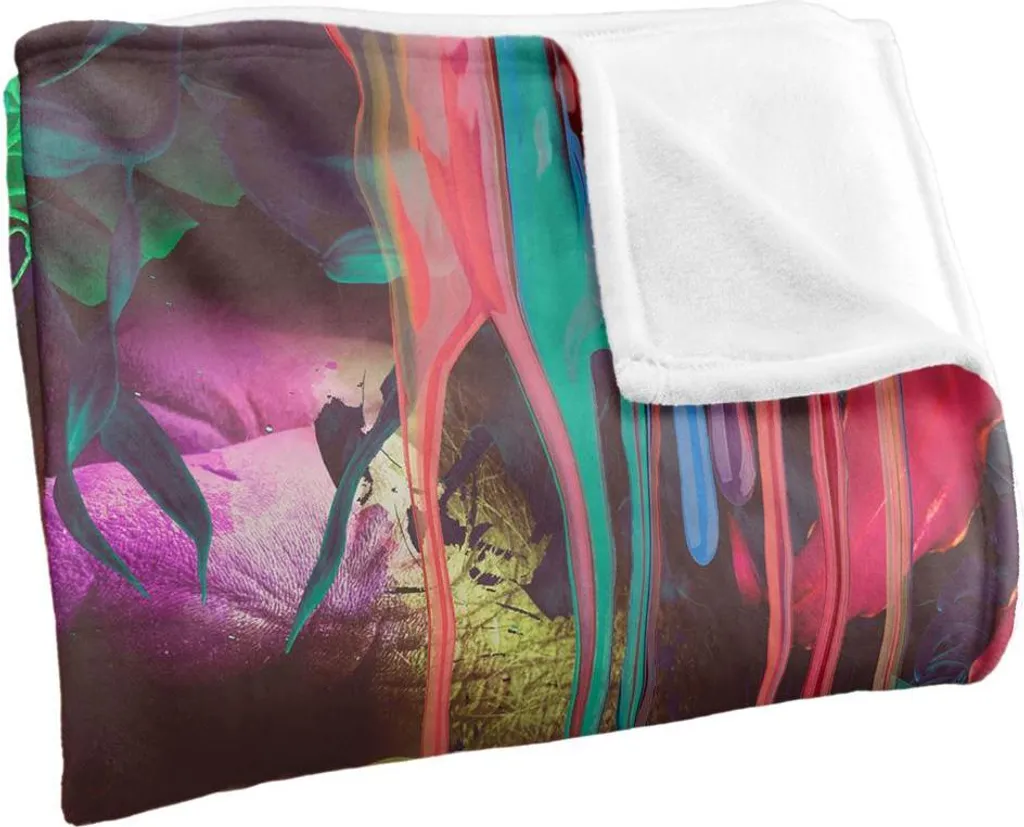 Plaid Douillet Multicolore Reinders Gorilla en Microfibre Soyeuse Soft