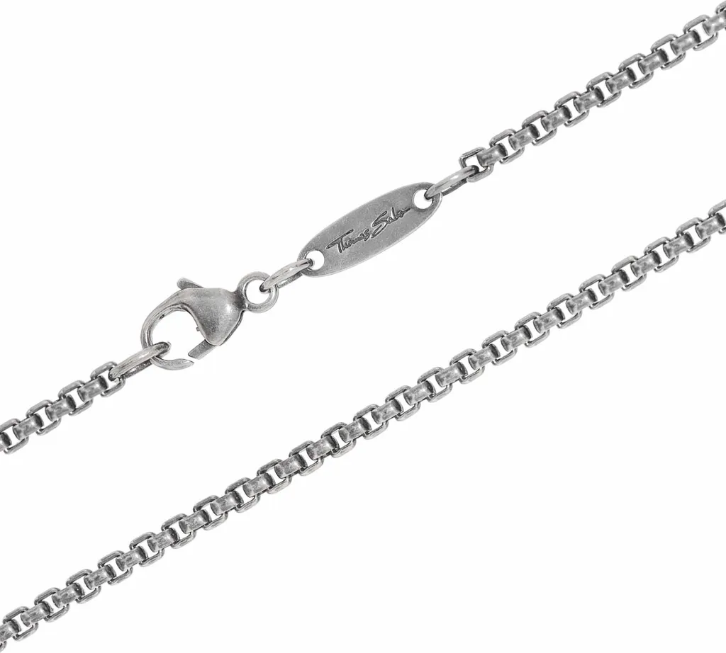 Chaîne de Cou en Argent Sterling 925 avec Maille Forçat Fine