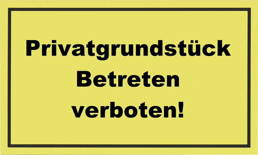 Metafranc Hinweisschild Privatgrundstück 200 x 300 mm Produktbild 