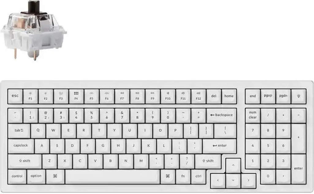 Clavier Keychron K4 Pro Blanc Finissez-en avec les Claviers Bruyants