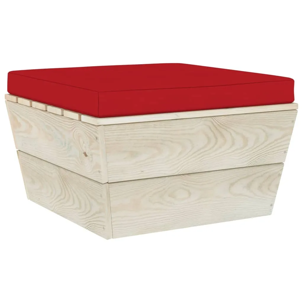 Tabouret de jardin palette résistant aux intempéries en bois imprégné