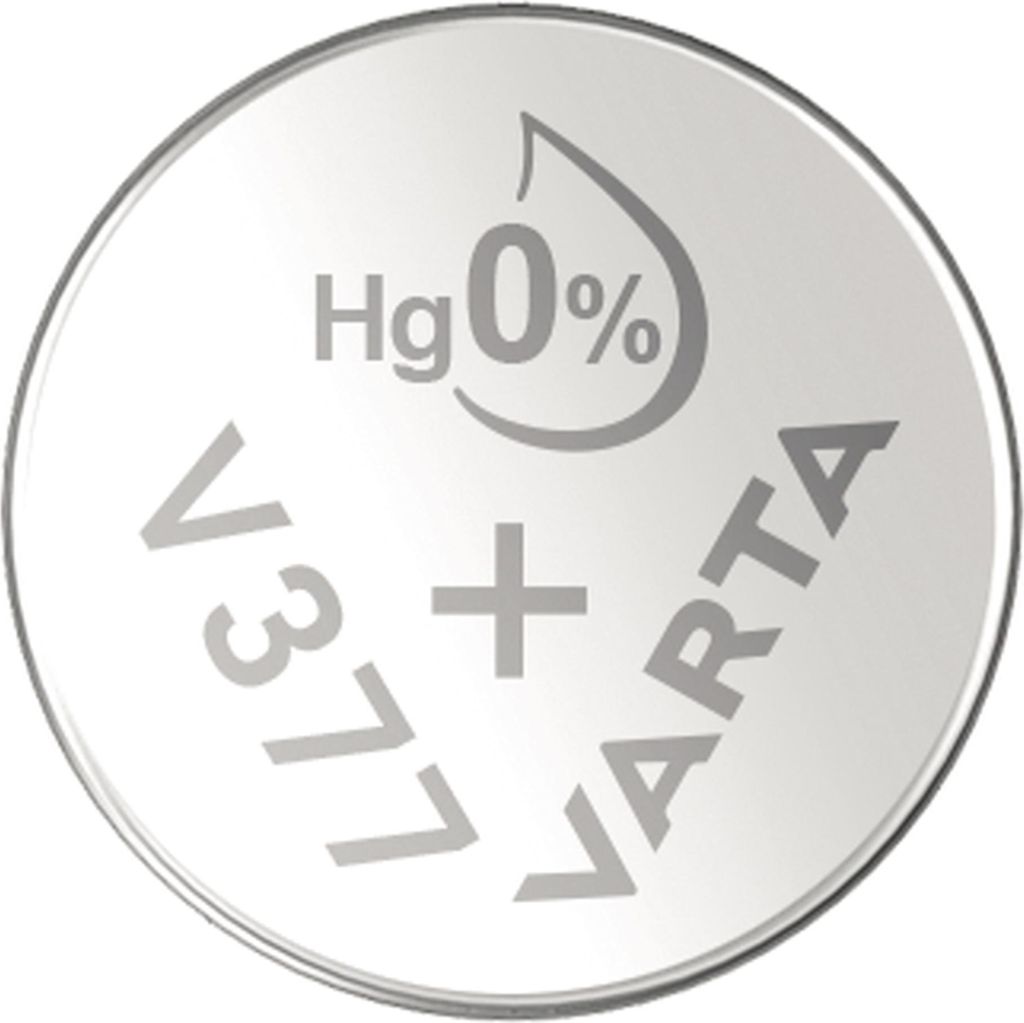Varta V 377 1,55 V 27 mAh Uhrenzelle silber Produktbild 
