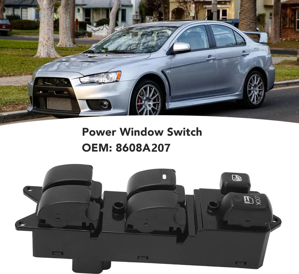 Commande de vitre pour Mitsubishi Lancer L4 2.0L, modèle 8608A207