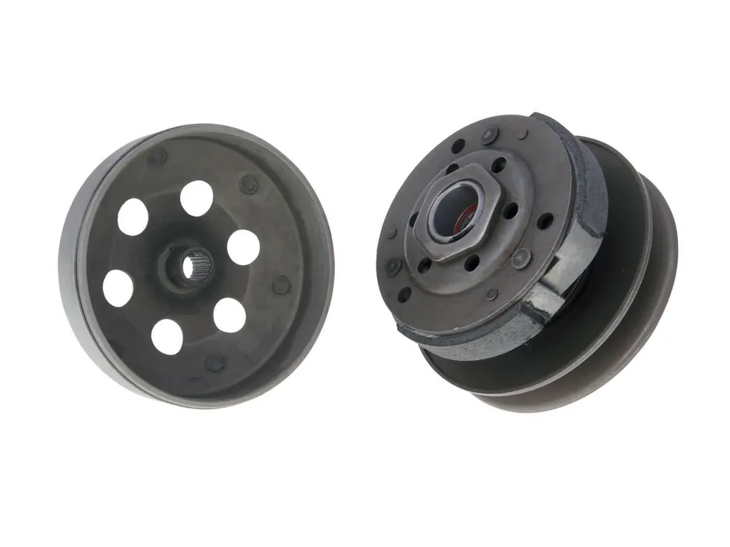 Embrayage complet scooter 107mm avec cloche et correcteur de couple SYM