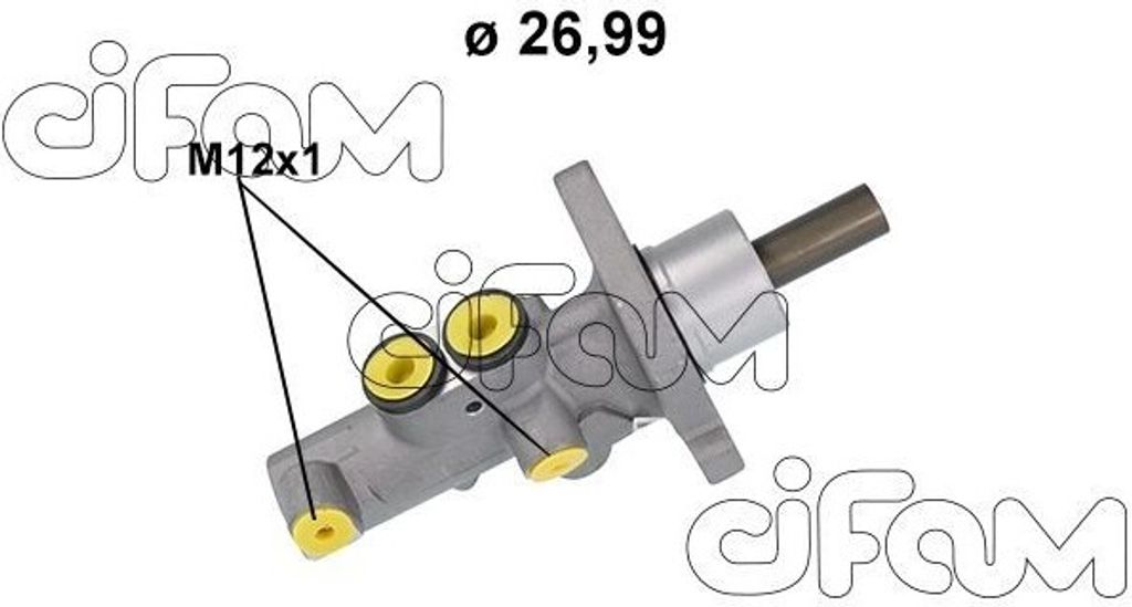 CIFAM 202-1218 Bremszylinder Hauptbremszylinder für VW Transporter V Bus (7HB, 7HJ, 7EB, 7EJ, 7EF, 7EG, 7HF, 7EC) Multivan V Transporter V Kastenw...