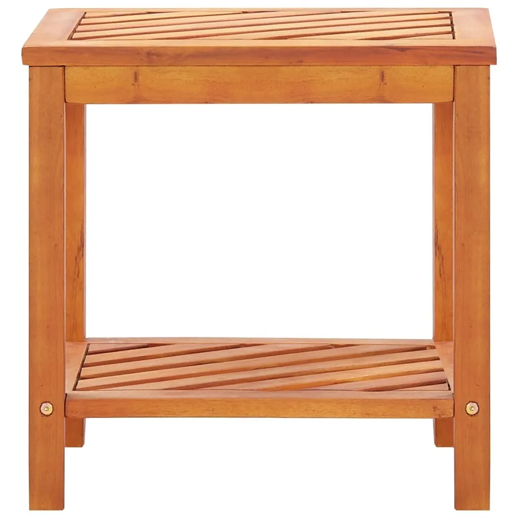 Table d'appoint pratique en bois massif pour petits espaces 45 cm