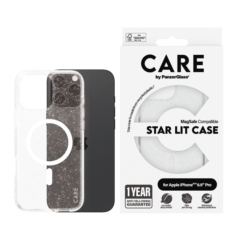 PanzerGlass CARE by PG White MagS iPhone16 6.9 Pro (1344)
