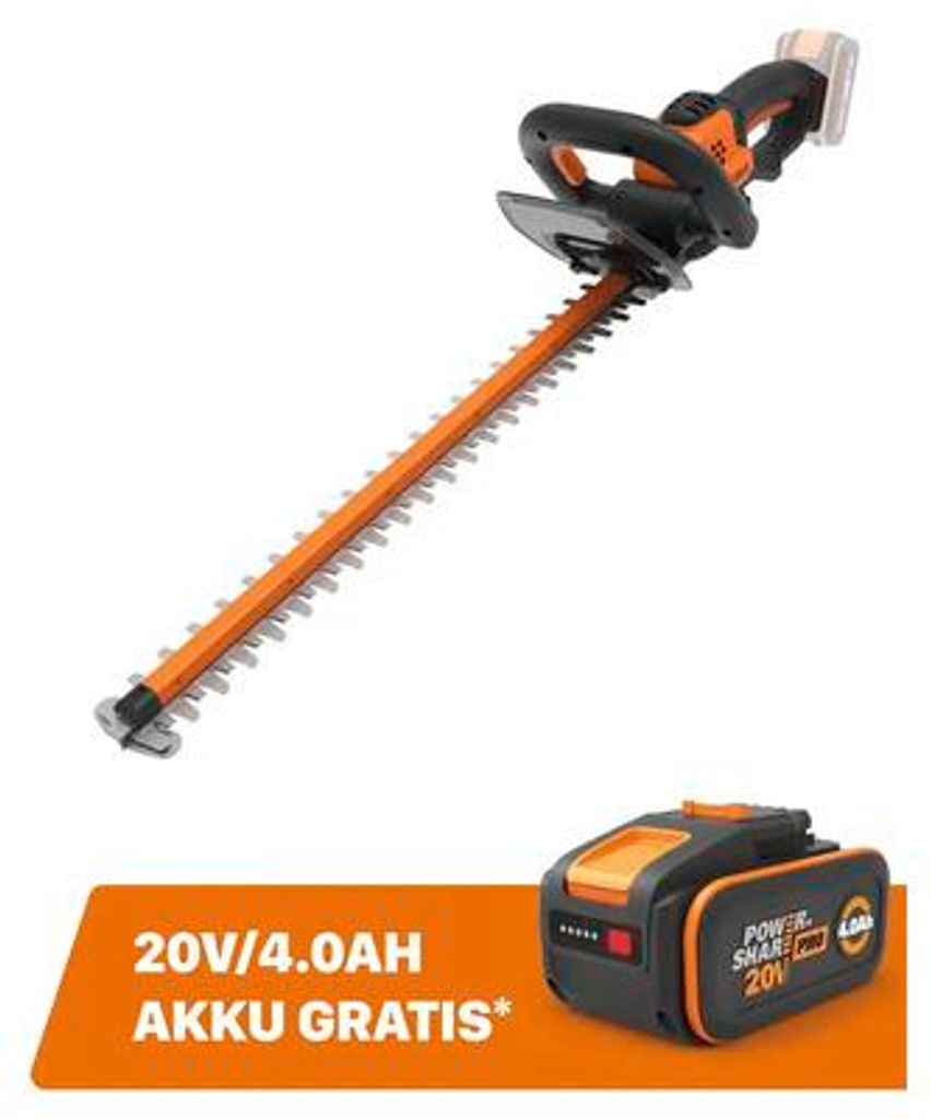 Aku nůžky na živý plot Worx WG264E.9 20V bez aku a Obrázek produktu 