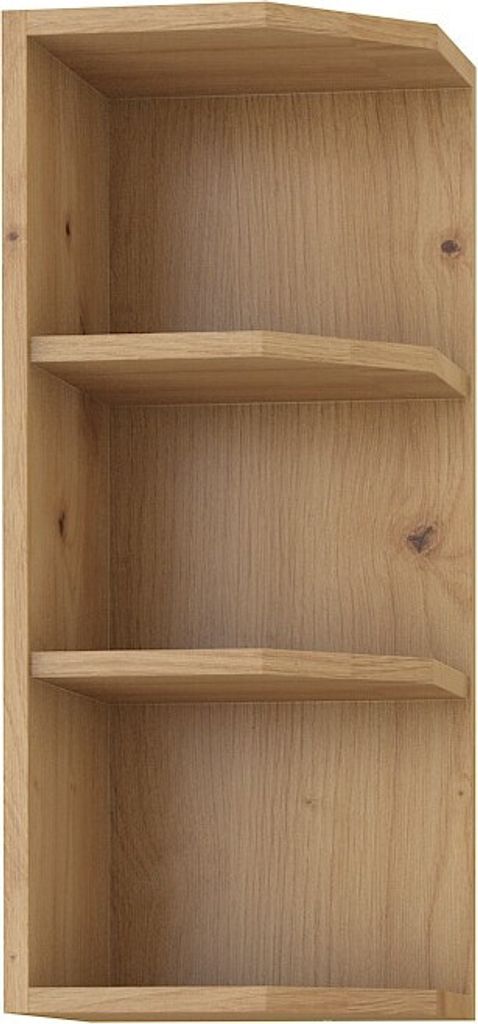 Armoire d’angle supérieure LAILI – largeur 30 cm, chêne Image du produit 