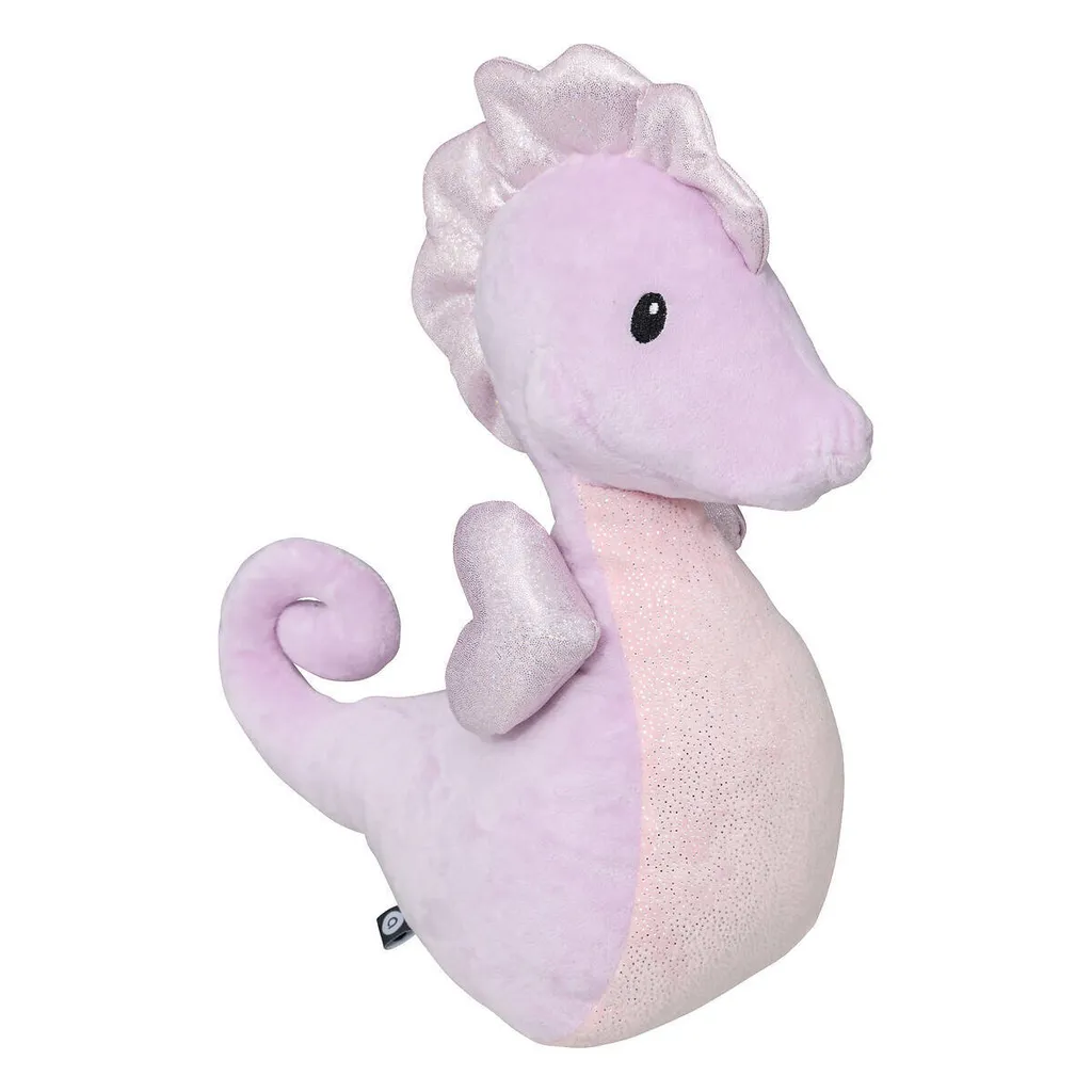 Doudou perroquet de mer Naïa en textile doux Atmosphera gris et blanc
