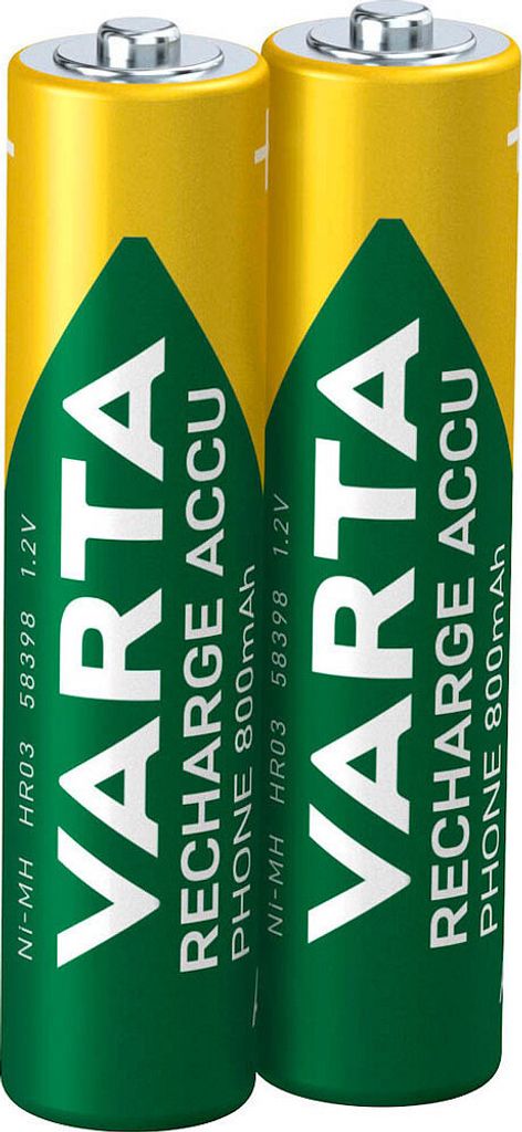 Varta RECHARGE telefónna batéria AAA HR03 800mAh 2ks. Obrázok produktu 12