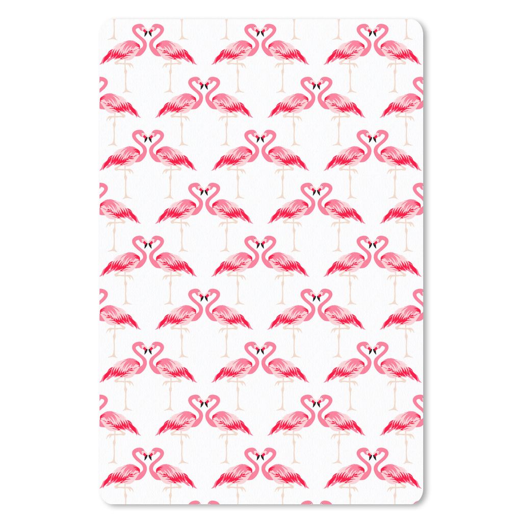 MuchoWow Mauspad Mousepad Flamingo - Muster - Rosa - Dschungel 40x60 cm - Mousepads - Maus Mat - Pad - Mausunterlage - Schreibtisch Accesoire