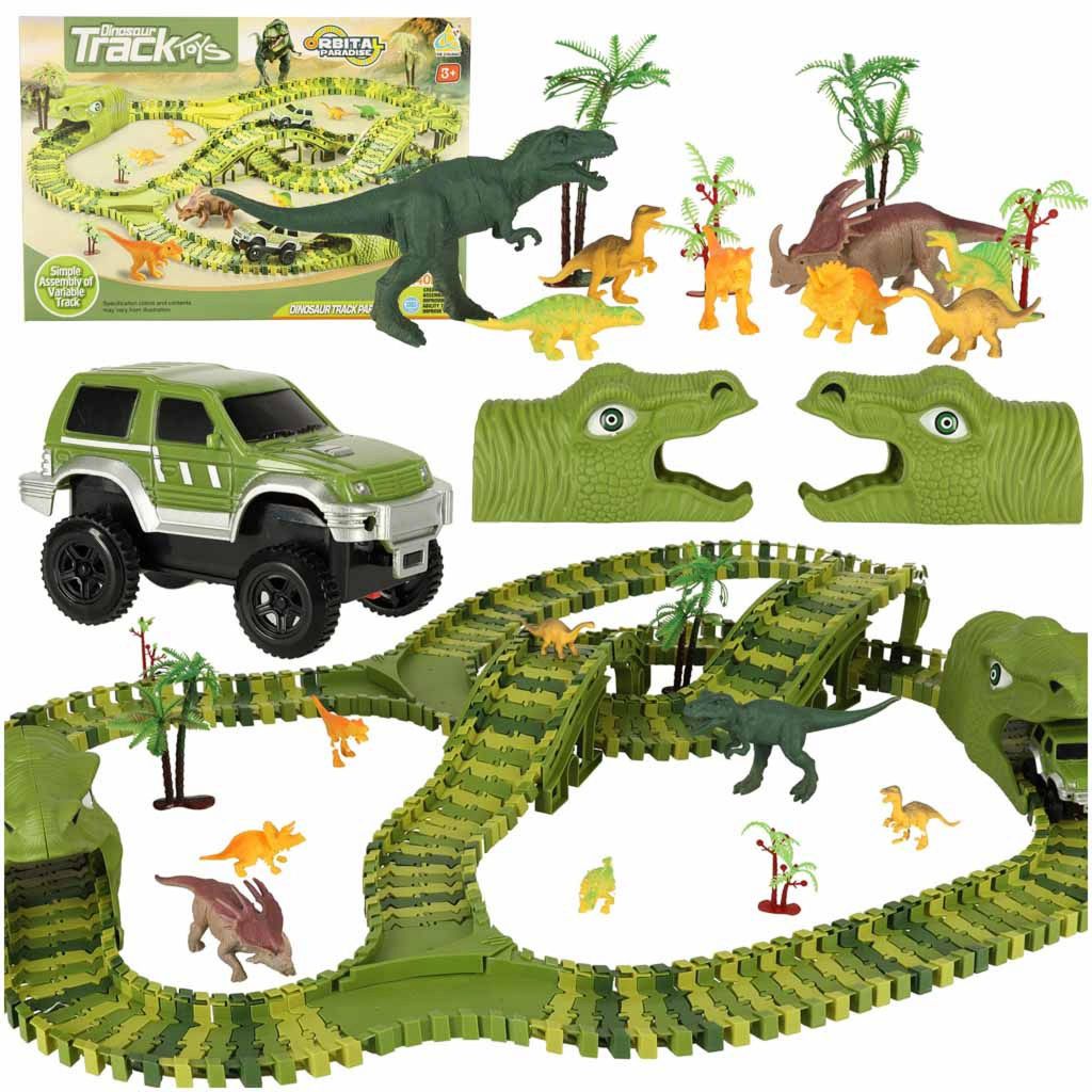Rennbahn-Dinosaurierautos 240 Elemente Produktbild 