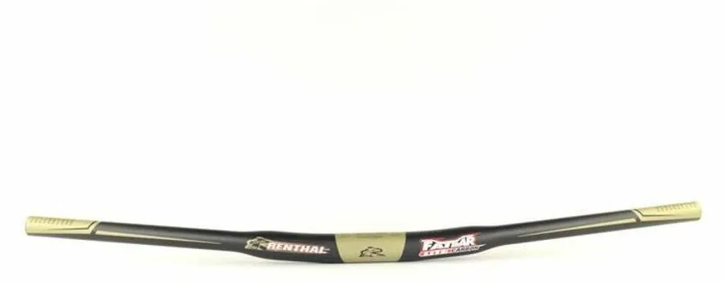 Guidon Renthal Fatbar Lite V2 Carbone Ultra-Léger Rise 10mm 760mm Or