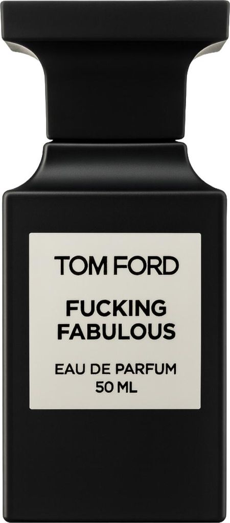 A black bottle of Tom Ford Fucking Fabulous Eau de Parfum.